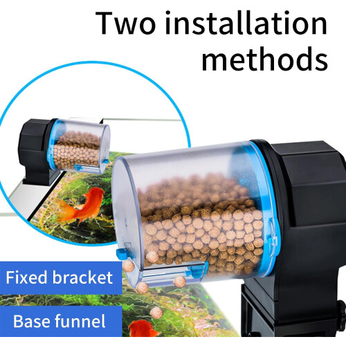 Automatic Fish Feeder, Programmable Aquarium Feeder With Adjustable Portion Control, Timed Feeding For Home And Office 1
