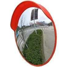 Safety Traffic Mirror Round 130Degree WideAngle BlindSpot Corner Mirror Driveway Offices Stores Pole Mounted 45cm