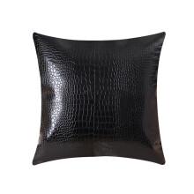 Housses de coussin luxueuses en similicuir à finition gaufrée, style ferme moderne qui rehausse votre décor, 51 x 51 cm, pour un style de maison
