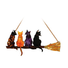 Acryl kattenbezem hangende decoratie reflecterende
