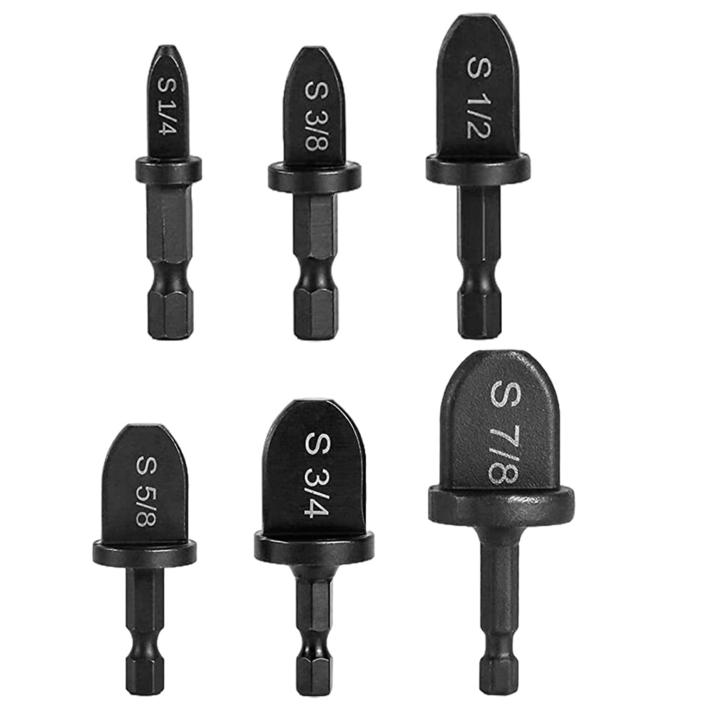 Swage Tool, 6Piece Drill Bit Set For Copper Tube, Flaring And Reaming, Manual Hvac Pipe Swage, Soft Copper Tubing 9119770953940