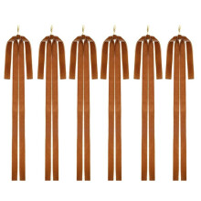Elegant Velvets Bows Hanging Decoration for Holiday-Light Brown