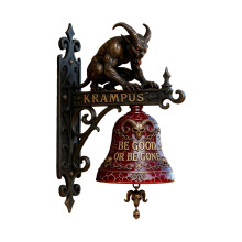 Krampus Decoratief hangend ornament, welkomstbord op een-1