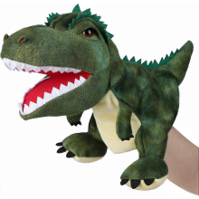 Dinosaur Hand Puppets for Kids, Plush T-Rex Stuffed Animal Story Toys Gifts for 3-6 Year Old Boys Girls