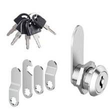 Cabinet Lock for Mailbox Security, Keyed Alike Zinc Alloy Cam Lock Easy Install Adjustable Lock Plate for Tool Box, Waterproof Surface Stainless Steel