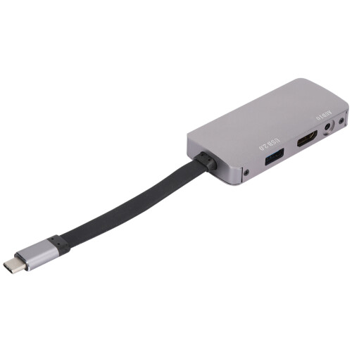 Διανομέας USB C με θύρα HDMI, προσαρμογέας πολλαπλών θυρών 4In1Type C με εξόδους VGA USB και 1