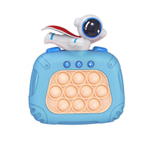 Blue Whack-a-Mole Handheld Game Machine, Fun Educational Decompression Toy for Kids
