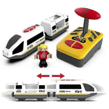 Remote Control Wooden Train Set with Light & Sound, Christmas Birthday Gifts for Kids