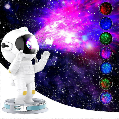 Proiettore Galattico Astronauti con Nebulosa, Timer e Telecomando