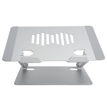 Supporto ergonomico di raffreddamento per laptop con base girevole a 360, altezza e angolazione regolabili per laptop da 11 a 15,6 pollici,
