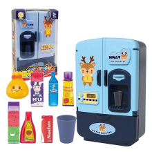 BlueTureClos - Jeu de puzzle - Simulation de réfrigérateur intelligent - Jouet de cuisine pour enfants - Réfrigérateur à double porte