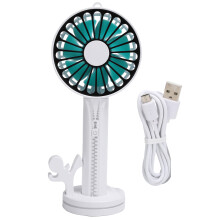 Mini-Handventilator für den Sommer, USB-C-betriebener, akkubetriebener, tragbarer Ventilator mit 3 Geschwindigkeitsstufen und starkem Wind,