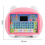Pink LED Screen English Learning Machine, Multifunctional Language Reading Pad for Kids 4