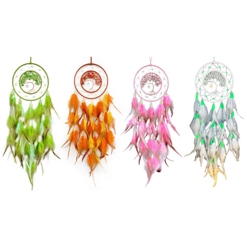 Handmade Glowing in Dark Dreamcatchers Wall Decorations-White 1