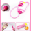 Set Giocattoli Dottore Rosa per Bambini - Kit Medico Portatile con Valigetta 5