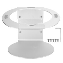 Supporto ergonomico per laptop con regolazione telescopica, base girevole a 360 in lega di alluminio per tutti i laptop fino a 17 pollici,