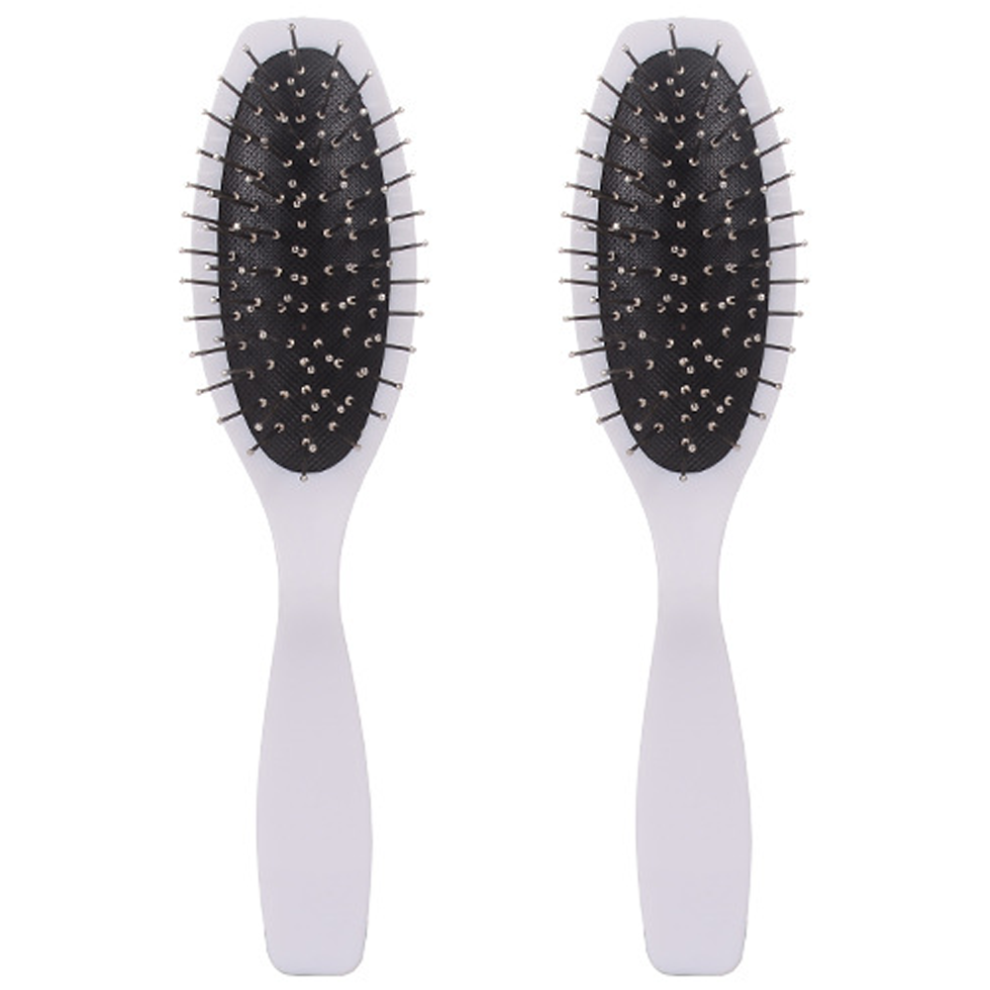 Stainless Steel Wire Bristle Detangler, Anti-Static Ball-Tip Technology For Safe And Efficient Detangling, Portable Brush With Ergonomic Handle, Suita