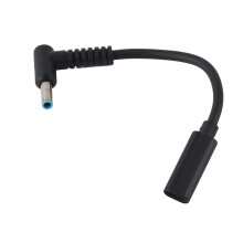 PD-ladekabel for lading av bærbar PC, USB-C hunninngang til DC-strømutgang med PD-emulatorutløser, innebygd induksjonsbrikke for HP-serien bærbar