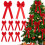Velvets Bows Wreath Handmade Hanging Accessory Storefront-Khaki 7
