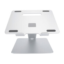 Supporto per laptop da scrivania, design ergonomico regolabile, robusto supporto in lega di alluminio con dissipazione del calore e funzione