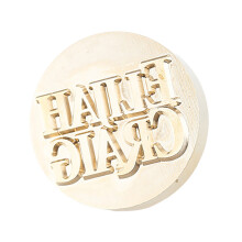 Vintage Seal Stamp Head with Engraved Pattern for-Style five
