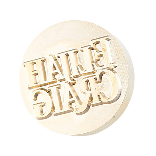 Vintage Seal Stamp Head with Engraved Pattern for-Style five