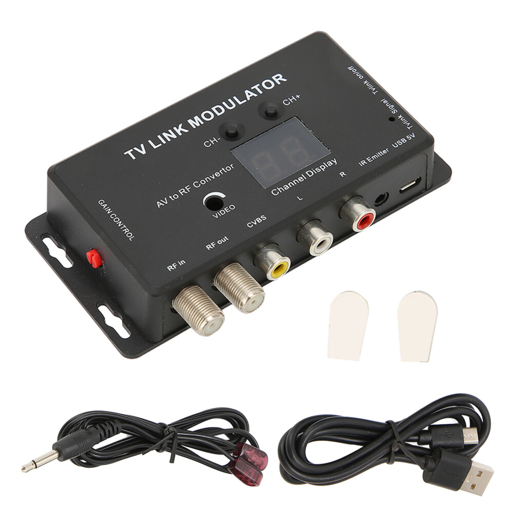 Rf Modulator Adapter Hdmi To Rf Modulator,Universal Composite Av To Rf Coax Compact Design Plug And Play Support Ntsc Format Output For Local Catv 9420858152095