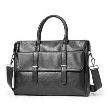 Business and leisure briefcase SingleShoulder Crossbody Laptop Bag Men's Casual Handheld Computer Bag