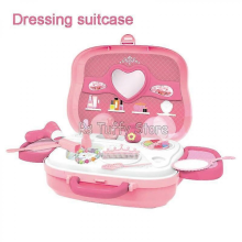 Valise de maquillage et jouets d'imitation pour enfants, poupée, médecin, supermarché, boîte à outils, valise à roulettes