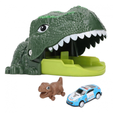 Dinosaur Car Playset Push Launch Vehicle Toy for Kids