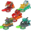 Original Box 6-Piece Transform Wild Cars Burst Speed Deformation Action Figures 5