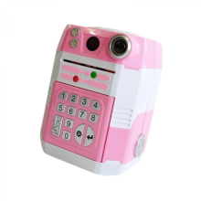 Blue 15.8x15.8x21.8cm Electronic ATM Piggy Bank for Kids Ages 3-8