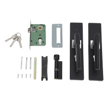 Universal Door Lever Lock Set With Keys, Thickened Reinforced Panel No Sag No Looseness Manganese Steel Silent Bearing Easy Install Wear Resistant Fro