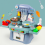 Ensemble de jouets bleus pour enfants avec aliments factices et mini-kit maison (taille unique) 1