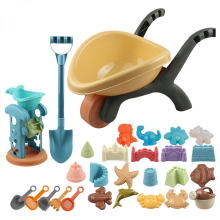 28Pcs Sand Beach Toys Playset for Kids Boys Girls with Trolley