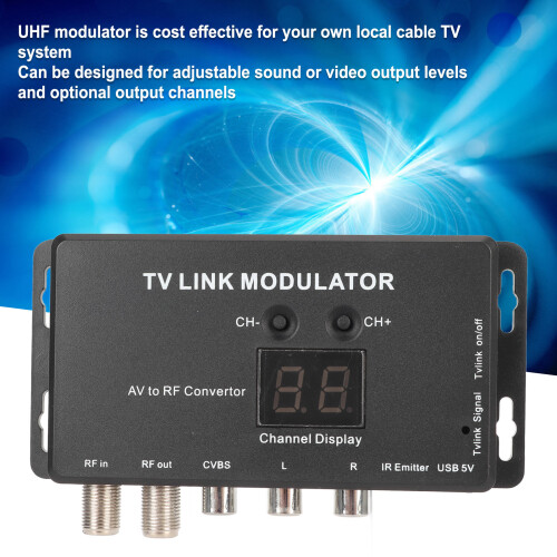 Μίνι διαμορφωτής UHF, συμπαγής μετατροπέας διαμορφωτή RF, επέκταση υπερύθρων, 2