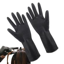 Hair Dye Gloves Size M Salon Gloves Latex Textured Anti Slip Mittens For Kitchen Prep Lab Work