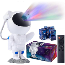 Projecteur astronaute - Galaxie, cube infini anti-stress, nébuleuse et étoiles - Veilleuse enfant - Cadeau d'anniversaire