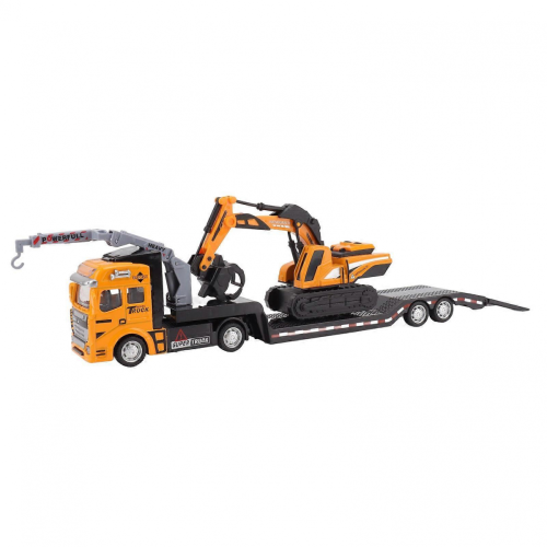 3-Piece Pull-Back Alloy Construction Vehicle Toy Set for Kids 2