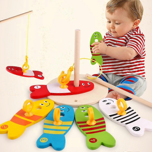 Set da gioco da pesca in plastica per bambini, regalo di compleanno, giocattolo da pesca 1
