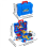 Circuit de course blueMULTI avec voitures pour enfants 2