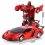 Voiture télécommandée 2 en 1 blanche, robot transformable, jouet pour garçons. 8