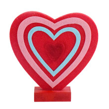 Eye Catching Heart Display Ornament for-red love heart