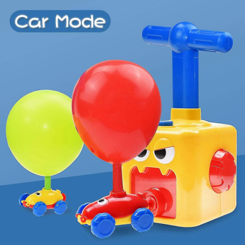 Set auto giocattolo con lanciatore e pompa gonfiabile per bambini e bambine 1