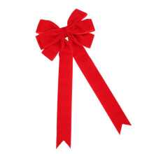 Velvets Bows Wreath for Storefront and Event Use Handmade-Red