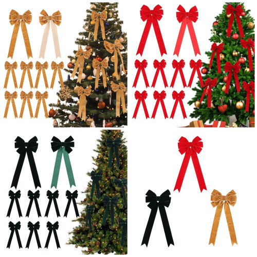 Velvets Bows Wreath for Storefront and Event Use Handmade-Red 2
