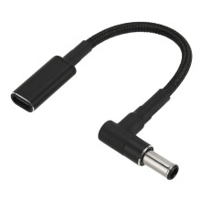 USB C til DC-adapter for lading av bærbar PC, PD E-brikkesett med høy sikkerhet og strømkabel med nylonstrikket materiale, effektiv og stabil