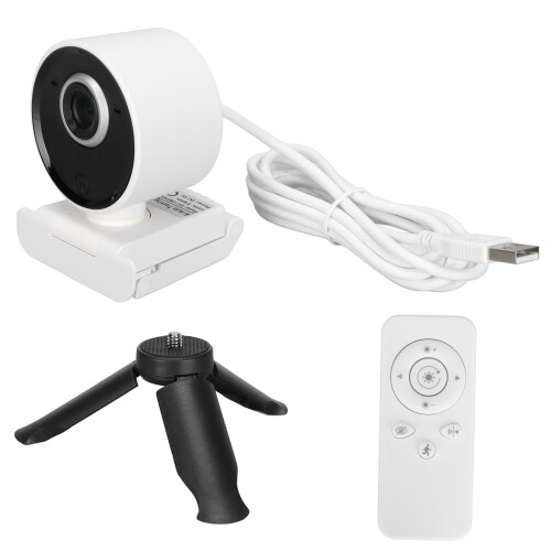 Webcam HD ροής με ρυθμιζόμενο φως πλήρωσης δακτυλίου Γρήγορη και ακριβής αυτόματη