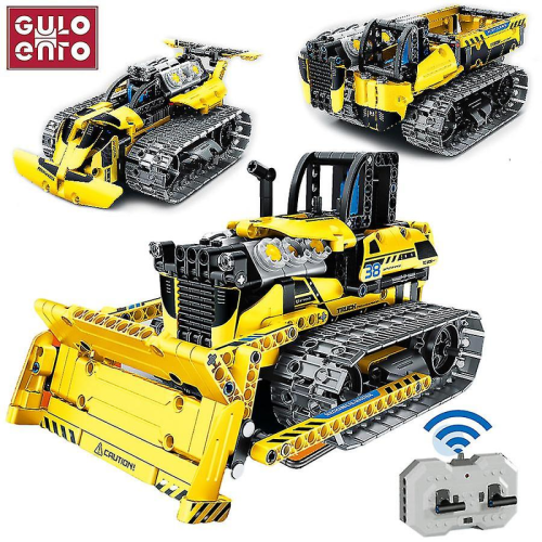 App RC Bulldozer Bausteine Set Elektroauto Bagger Konstruktionsspielzeug 1