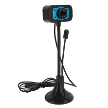 Streaming-Webcam mit manuellem Fokus, LED-Beleuchtung, HD-Webcam mit Mikrofon mit Rauschunterdrückung, kratzfeste Streaming-Kamera für Gaming